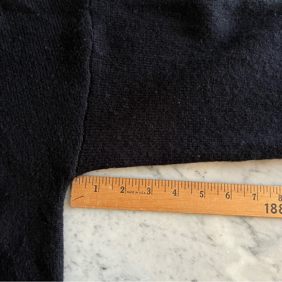 Zadig & Voltaire Black Wool & Cashmere Blend Star Motif Crew Neck Sweater. Sz XS - Picture 12 of 13